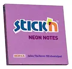 Gıpta Yapışkanlı Not Kağıdı 76x76 100 yp Neon Mor