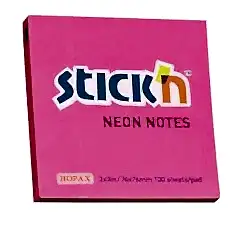 Gıpta Yapışkanlı Not Kağıdı 76x76 100 yp Neon Pembe