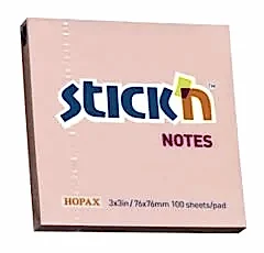 Gıpta Yapışkanlı Not Kağıdı 76x76 100 yp Pastel Pembe