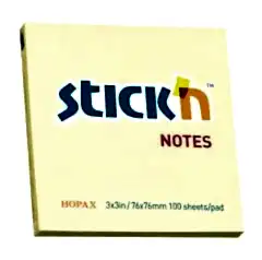 Gıpta Yapışkanlı Not Kağıdı 76x76 100 yp Pastel Sarı