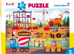 80 Parça Yer Puzzle – İnşaat Alanı